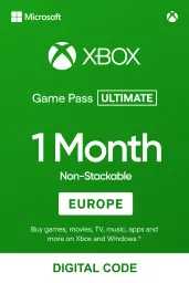 Product Image - Xbox Game Pass Ultimate 1 Month Non-Stackable (EU) - Xbox Live - Digital Code