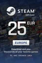 Product Image - Steam Wallet €25 EUR Gift Card (EU) - Digital Code
