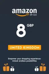 Amazon £8 GBP Gift Card (UK) - Digital Code