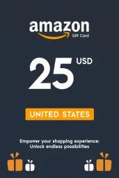 Amazon $25 USD Gift Card (US) - Digital Code