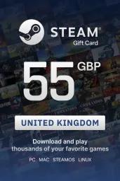 Steam Wallet £55 GBP Gift Card (UK) - Digital Code