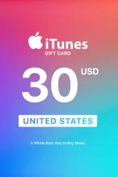 Apple iTunes $30 USD Gift Card (US) - Digital Code