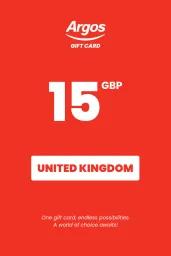 Argos £15 GBP Gift Card (UK) - Digital Code