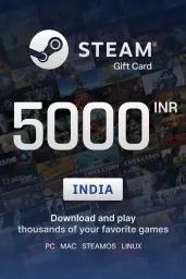 Steam Wallet ₹5000 INR Gift Card (IN) - Digital Code
