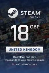 Steam Wallet £18 GBP Gift Card (UK) - Digital Code