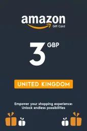 Amazon £3 GBP Gift Card (UK) - Digital Code