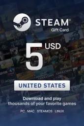 Steam Wallet $5 USD Gift Card (US) - Digital Code