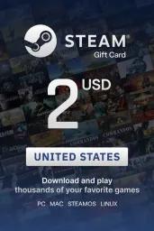Steam Wallet $2 USD Gift Card (US) - Digital Code