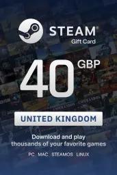 Steam Wallet £40 GBP Gift Card (UK) - Digital Code