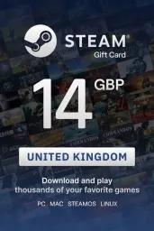 Steam Wallet £14 GBP Gift Card (UK) - Digital Code