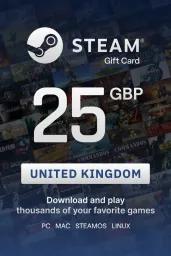 Steam Wallet £25 GBP Gift Card (UK) - Digital Code