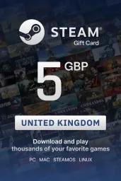 Steam Wallet £5 GBP Gift Card (UK) - Digital Code