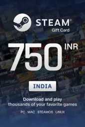 Product Image - Steam Wallet ₹750 INR Gift Card (IN) - Digital Code