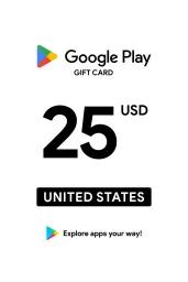 Google Play $25 USD Gift Card (US) - Digital Code