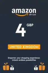 Amazon £4 GBP Gift Card (UK) - Digital Code