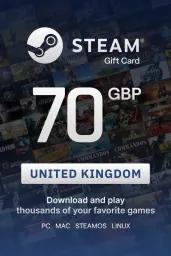 Steam Wallet £70 GBP Gift Card (UK) - Digital Code