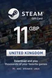 Steam Wallet £11 GBP Gift Card (UK) - Digital Code