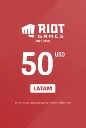 Riot Access $50 USD Gift Card (LATAM) - Digital Code