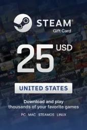 Steam Wallet $25 USD Gift Card (US) - Digital Code