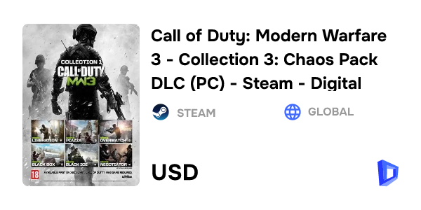 CoD: MW3 - Collection 3 (DLC) Steam key. Buy cheaper!