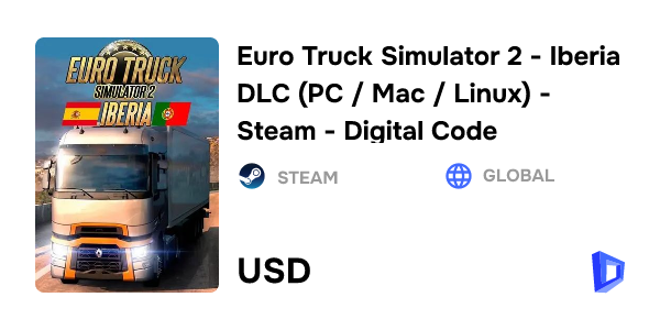 Buy Euro Truck Simulator 2 - Iberia DLC (PC / Mac / Linux) - Steam -  Digital Code