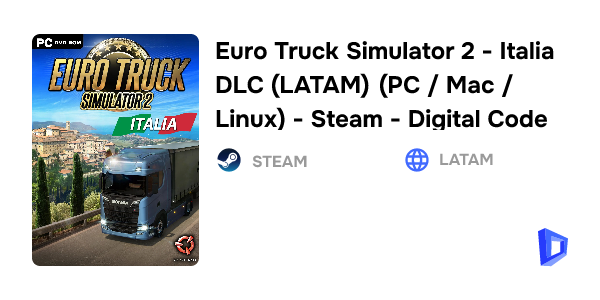 Buy Euro Truck Simulator 2 - Italia DLC (LATAM) (PC / Mac / Linux) - Steam  - Digital Code