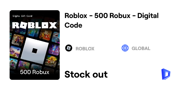 Buy Roblox - 500 Robux - Digital Code