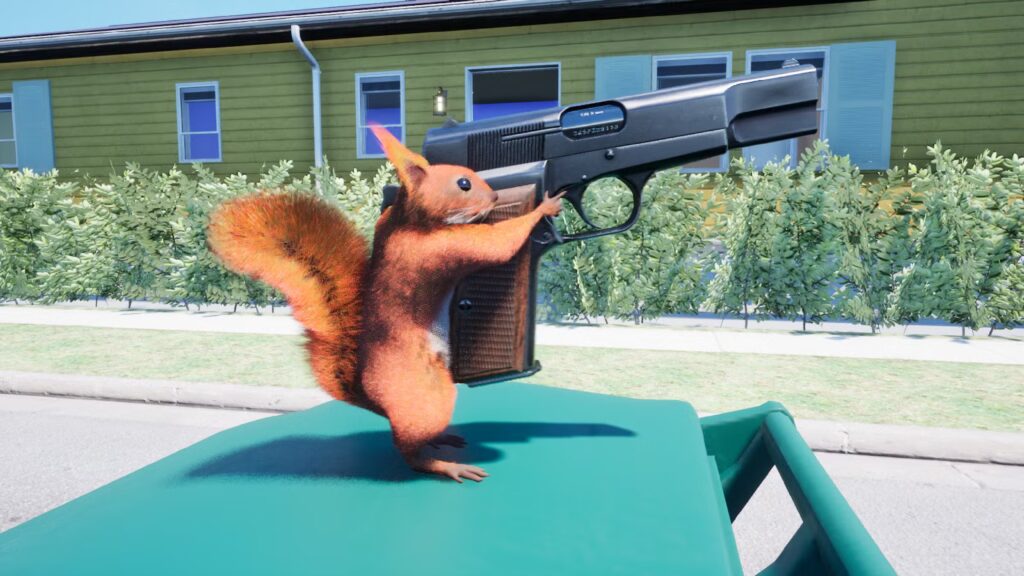 Squirrel with a Gun weapons 