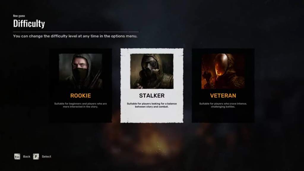 STALKER 2 Difficulty Differences