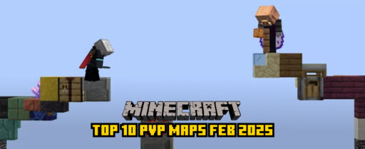 Minecraft Top 10 PvP Maps Feb 2025 Cover
