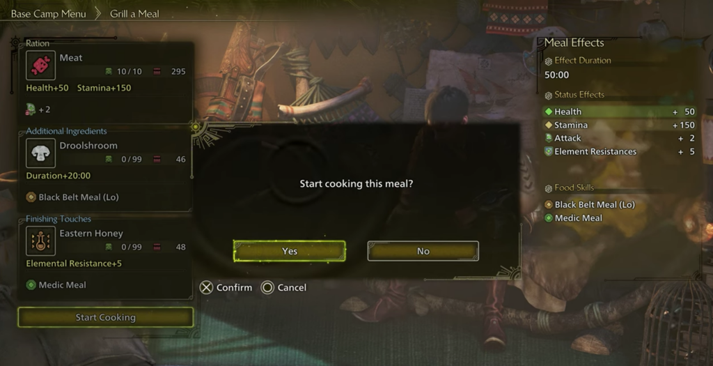 How to Cook and Eat in Monster Hunter Wilds