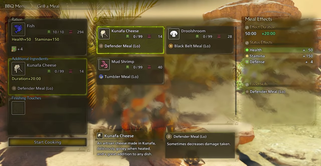 How to Cook and Eat in Monster Hunter Wilds