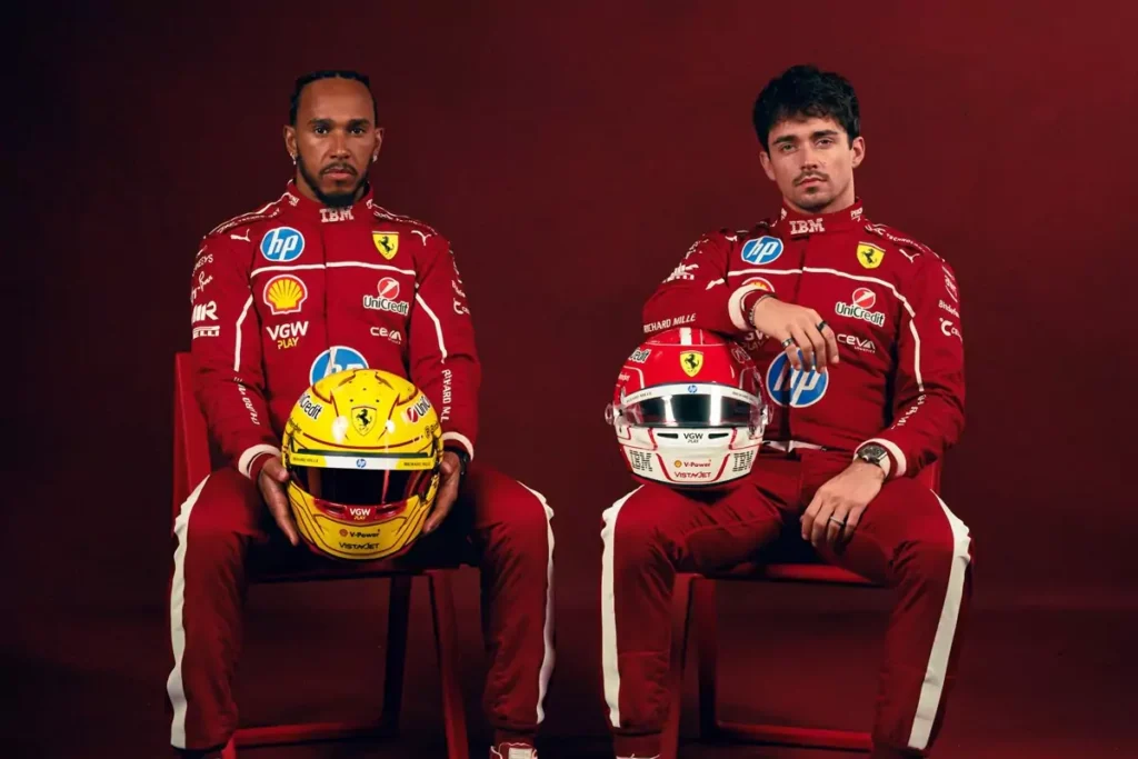 lewis hamilton and charles leclerc