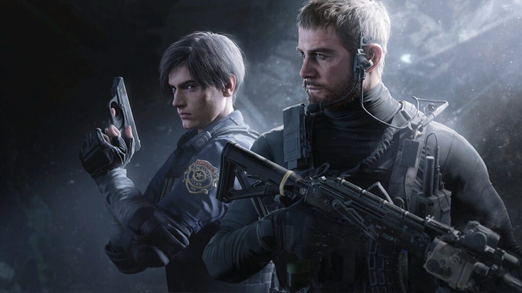 Resident Evil Leon and Chris Redfield