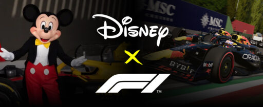 f1 and disney collab