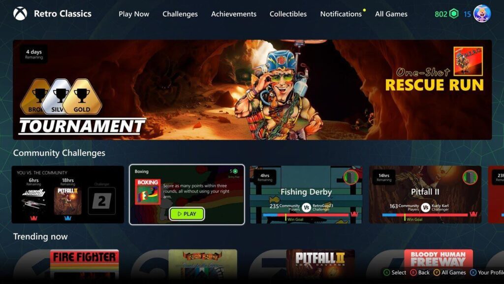 Xbox Retro Classics on Game Pass