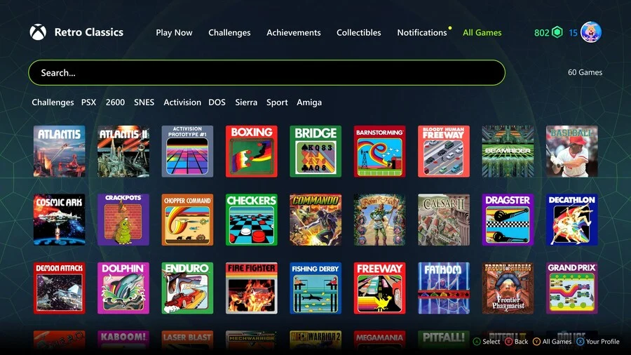 Xbox Retro Classics on Game Pass