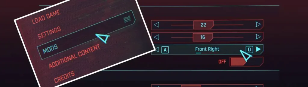 Native Settings UI Mod Cyberpunk 2077