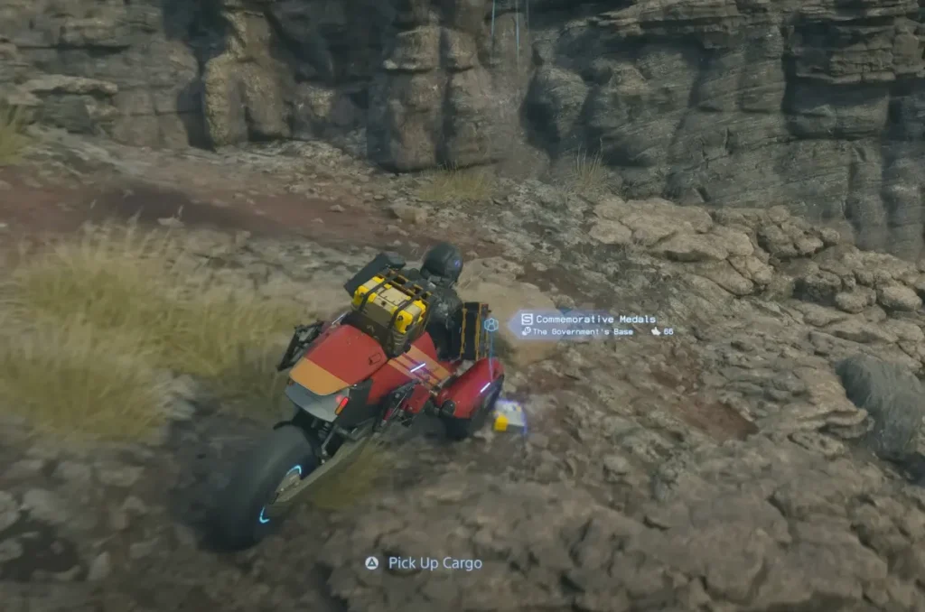Death Stranding 2 Cargo Pickup 