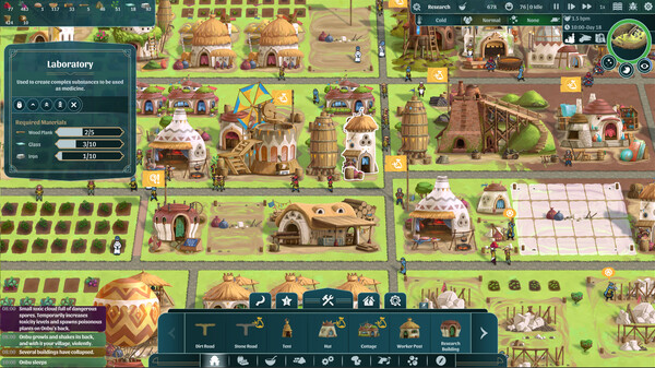 Gameplay of The Wandering Village 