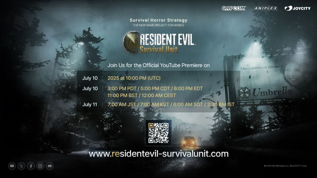 Resident Evil Survival unit announcement time