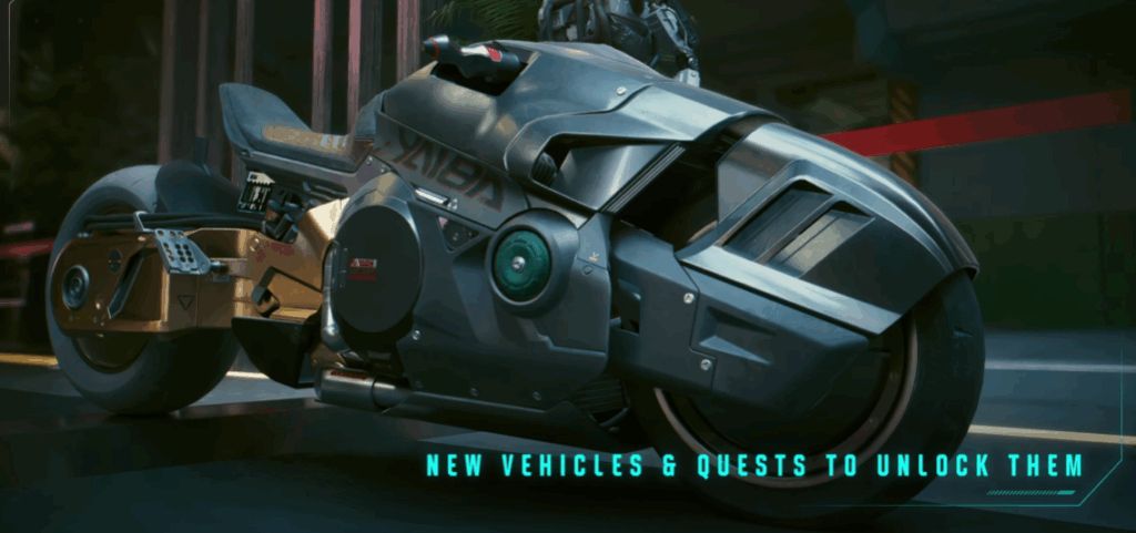 new vehicles in Cyberpunk Update 2.3
