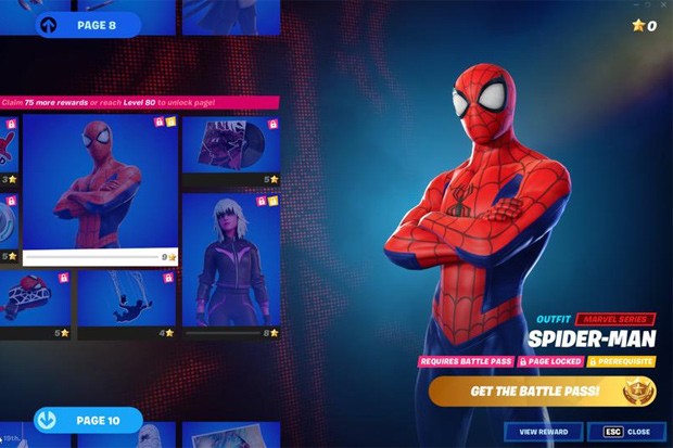 Spiderman fortnite 