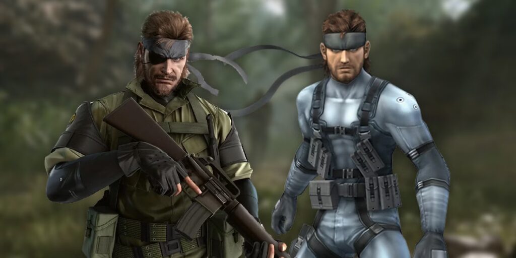 Big Boss and Solid Snake 