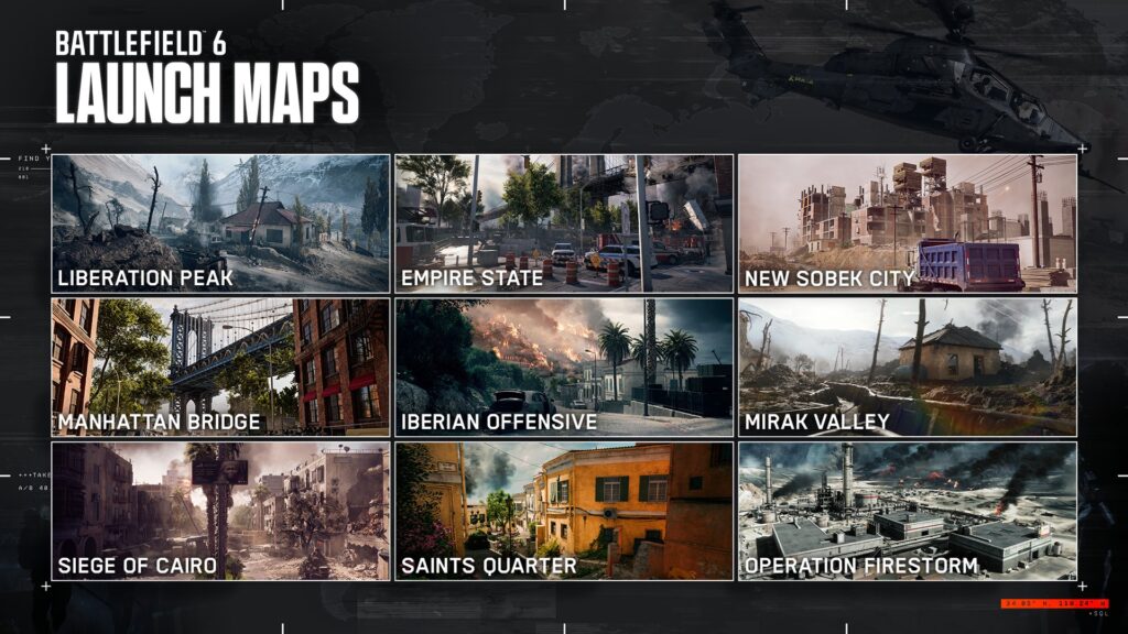 Battlefield 6 Launch Maps