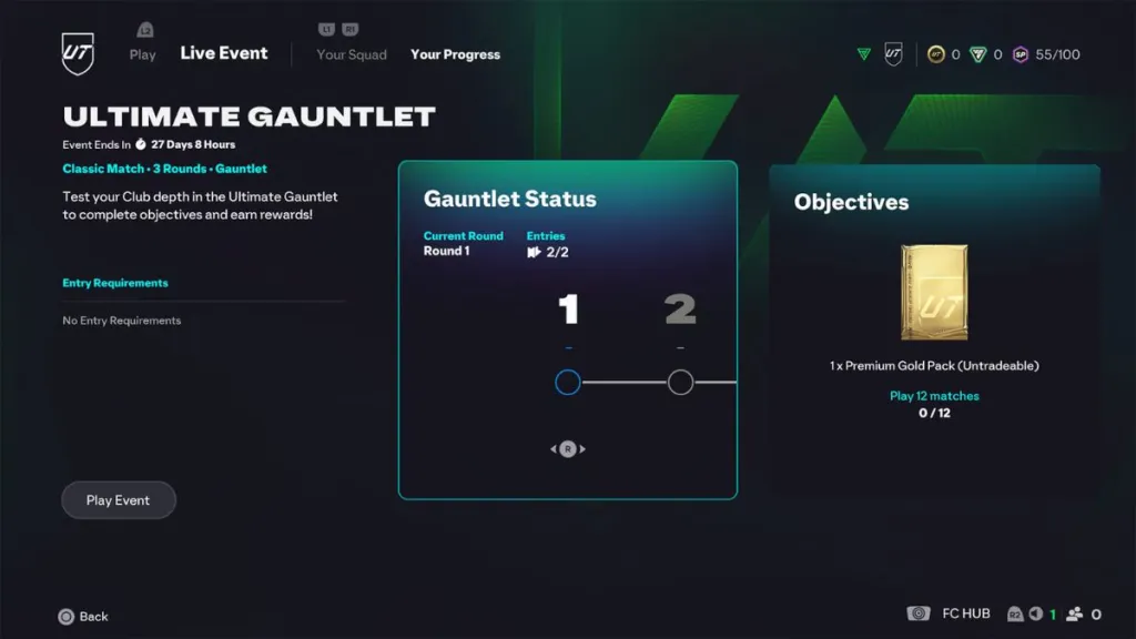 ultimate gauntlet fc 26