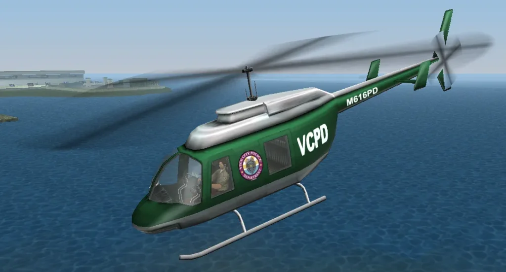 Helicopter in Vice City 