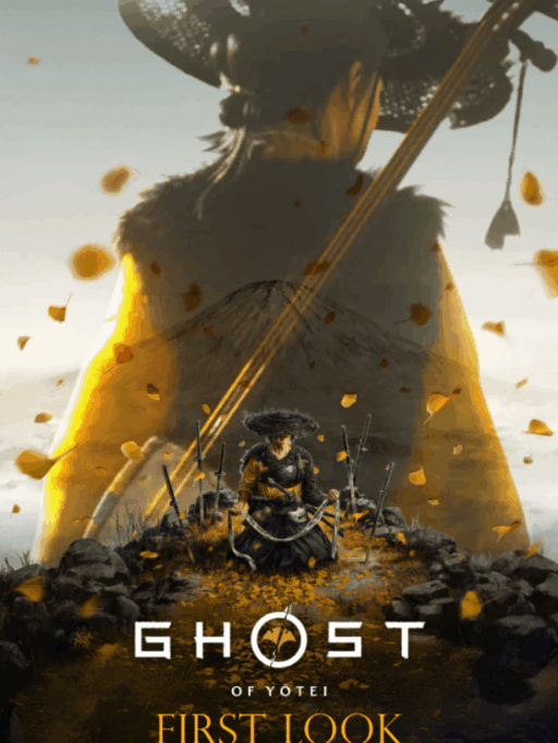 Ghost of Yotei game cover with samurai in snowy landscape