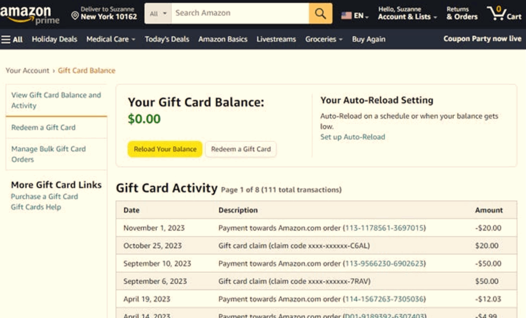 How to Check Amazon Gift Card Balance