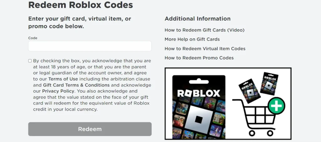 How to Redeem a Roblox Gift Card?
